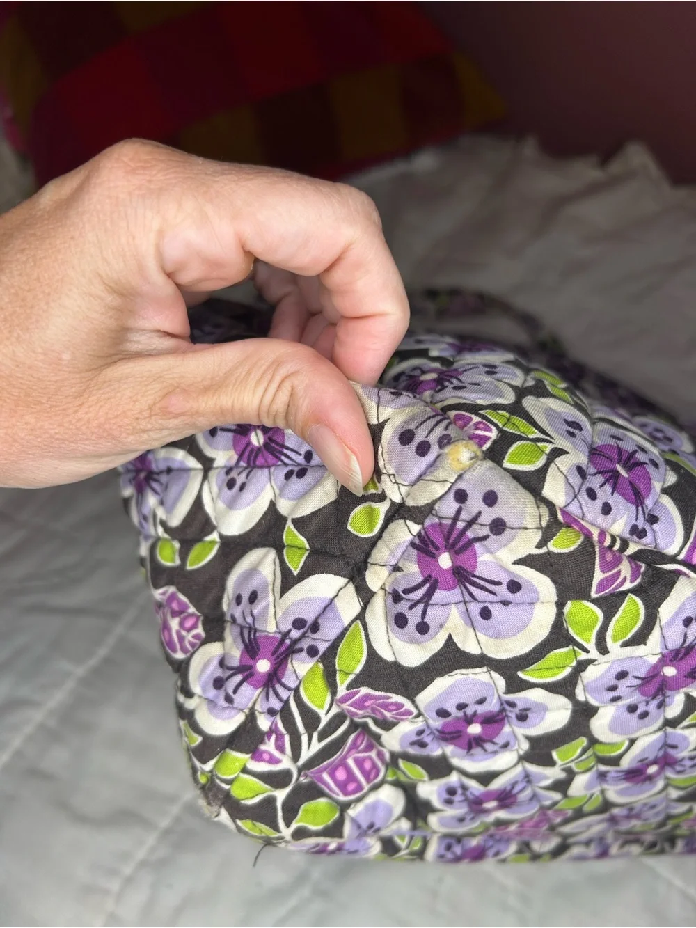 Vera Bradley Plum Point Quilted diaper bag